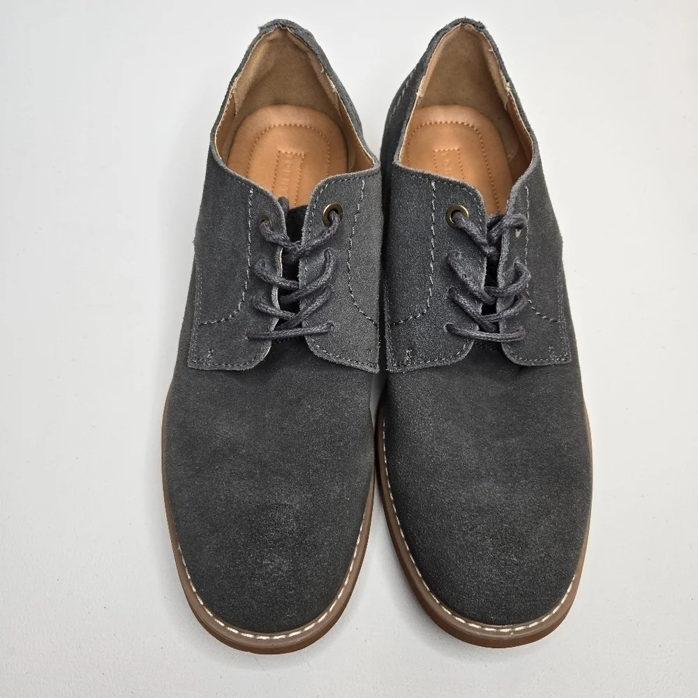 Tommy Hilfiger Men's Gray Seaside Leather Suede Shoes Size 8